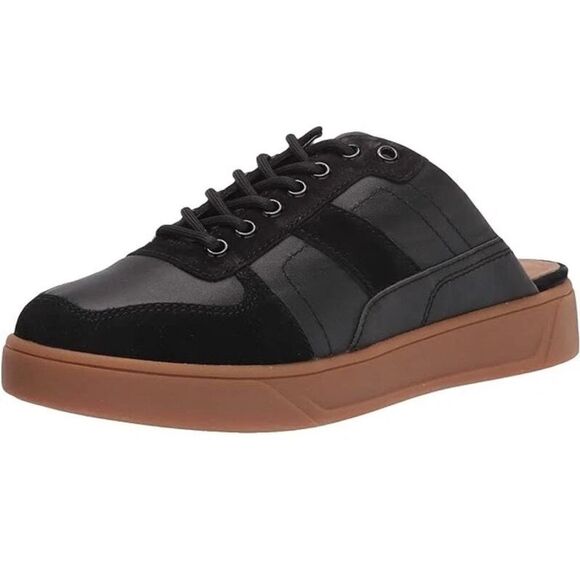 ZAC Zac Posen Ashley Women's Mule Sneaker Leather Black Size 8M New Without Tags - Picture 1 of 8